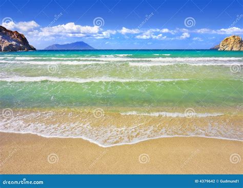 Mediterranean Beach Stock Photo Image Of Greek Coastal 4379642