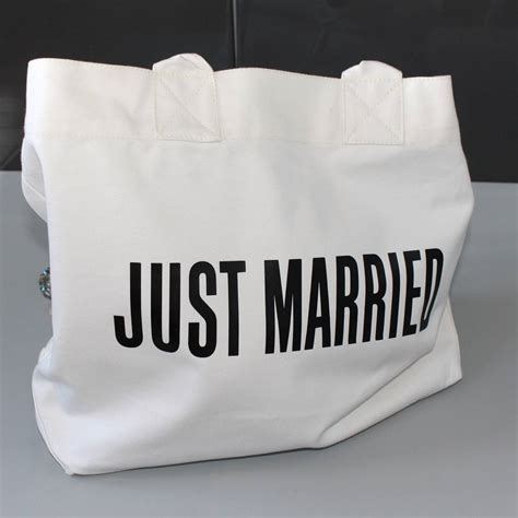 Just Married Bag By Love Lammie Co Notonthehighstreet Com