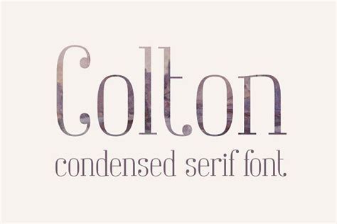 Colton Condensed Serif Font Serif Fonts Serif Fonts