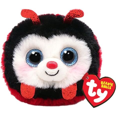 Ty Izzy The Ladybug Beanie Balls Plush Puffies Bright Star Toys