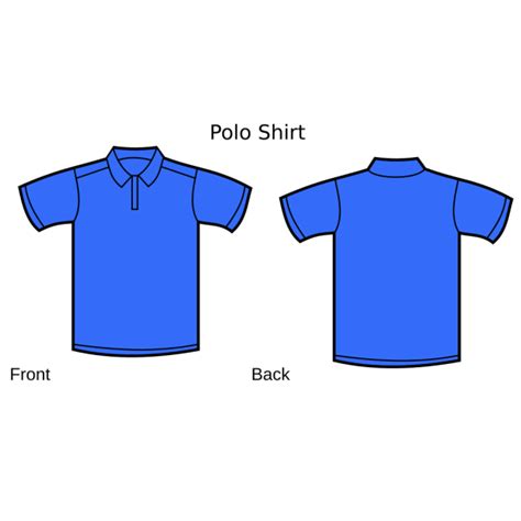 Blue Polo Shirt Front And Back Png Svg Clip Art For Web Download