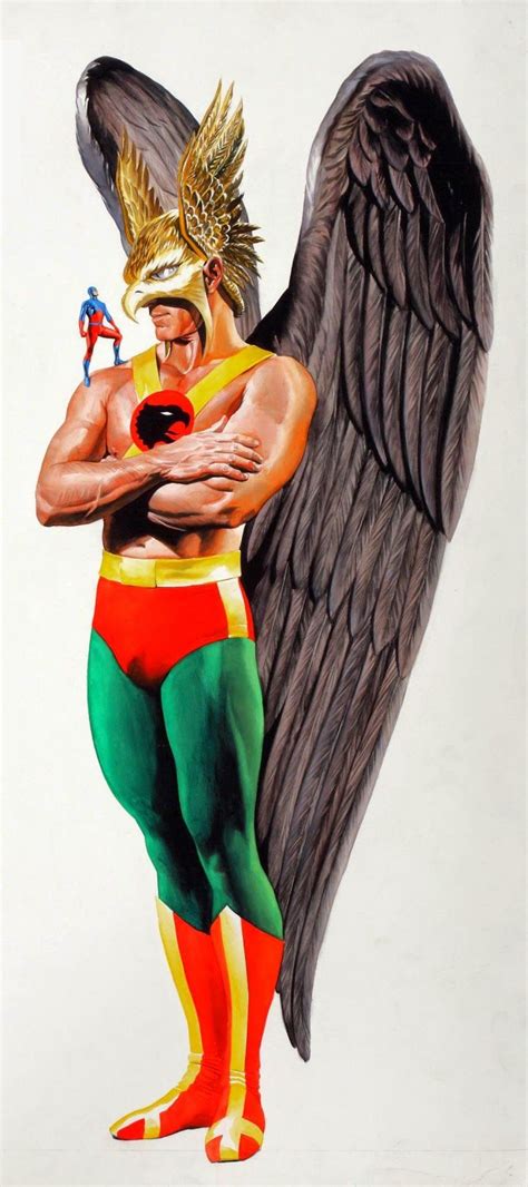 Atom And Hawkman By Alex Ross Hawkman Dc Comics Art Dc Comics