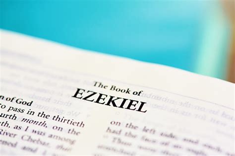 Bible Open To The Book Of Ezekiel Stock Photo Download Image Now