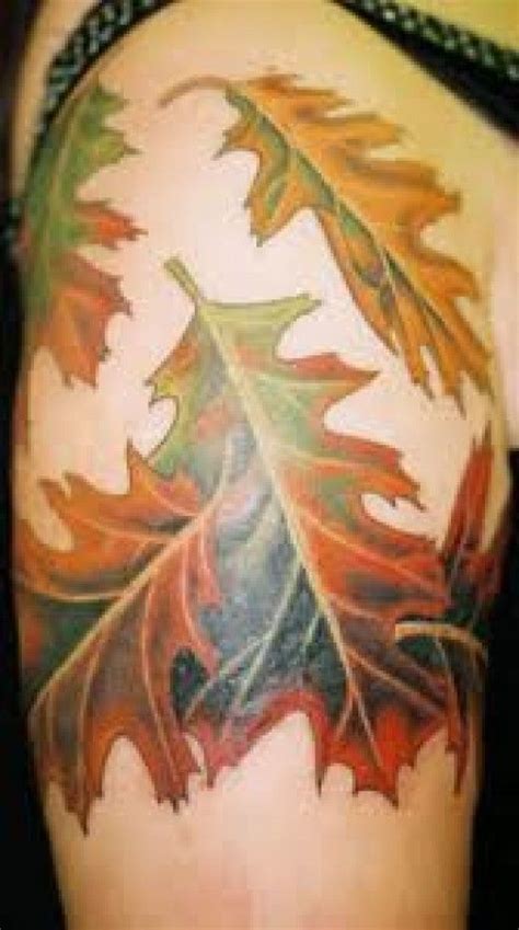 Leaf Tattoo Designs Ideas And Meanings Oak Leaf Tattoos Fall