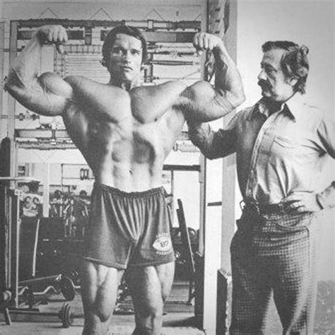 Arnold Schwarzenegger And Joe Weider Bodybuilding Motivation Pint