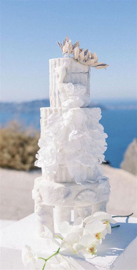 50 Artistic Masterpiece Wedding Cakes Santorini Goddess Cake