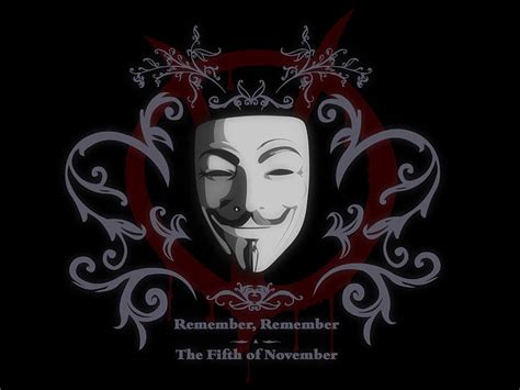 Hd Wallpaper V For Vendetta Hd Guy Falkes With Remember Remember The