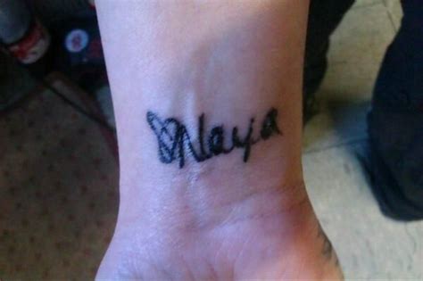 Naya Rivera Nayarivera On Twitter Signature Tattoos Glee Tattoo