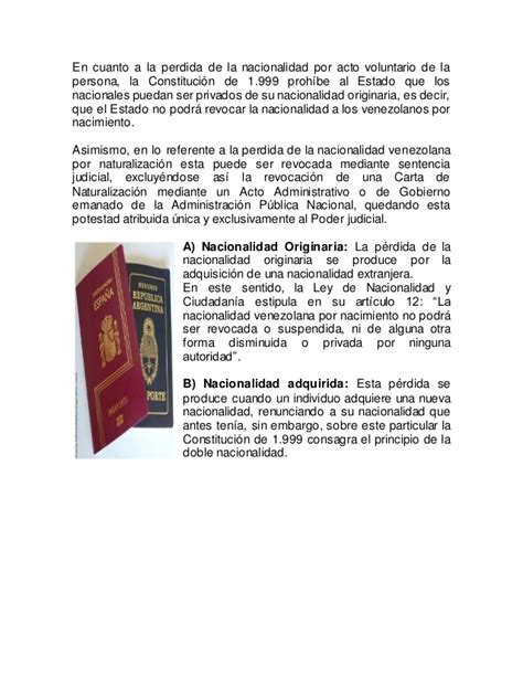 Carta De Nacionalidad Venezolana