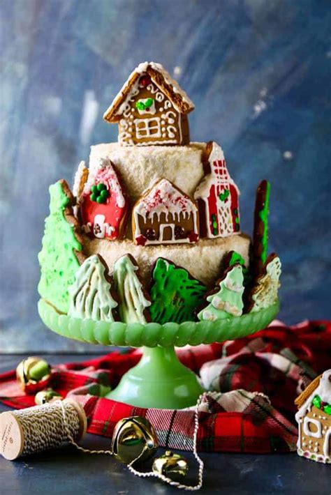 Christmas Gingerbread House Cake