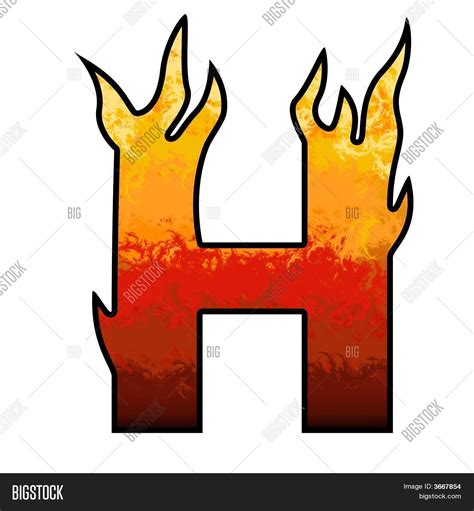 Flames Alphabet Letter Image And Photo Free Trial Bigstock