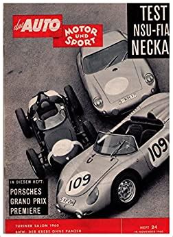Das Auto Motor Und Sport Heft 24 24 September 1960 Test NSU FIAT