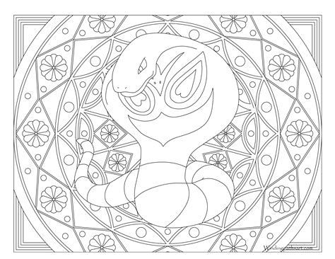 #024 Arbok Pokemon Coloring Page · Windingpathsart.com