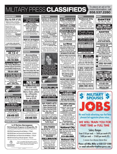classifieds military press