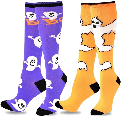 Halloween Novelty Fun Knee High Socks Cute Halloween Socks To