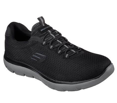 Skechers 52811 Black & Charcoal - Briggs Shoes Morecambe