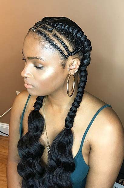 We show you french braid hairstyles that you'll love! Multi Braided Cornrows | Cool braid hairstyles, Braids for ...