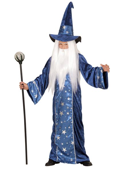 Boy Child Kids Halloween Magician Costumes Wizard Magic Little Student