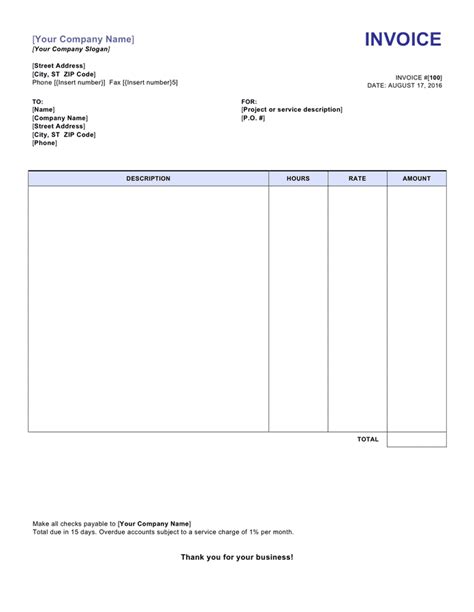 Invoice Ideas Invoice Template Invoice Template Word Invoicing My XXX Hot Girl