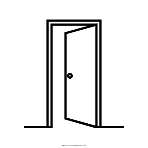 Open Door Coloring Page Ultra Coloring Pages
