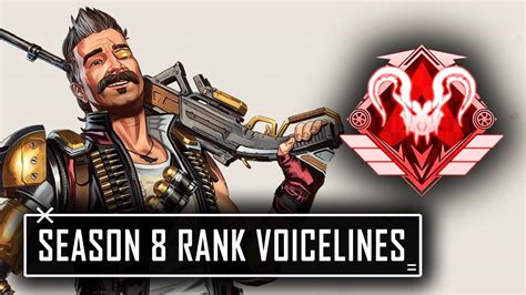 All New Ranked Voicelines In Apex Legends Season 8 Youtube