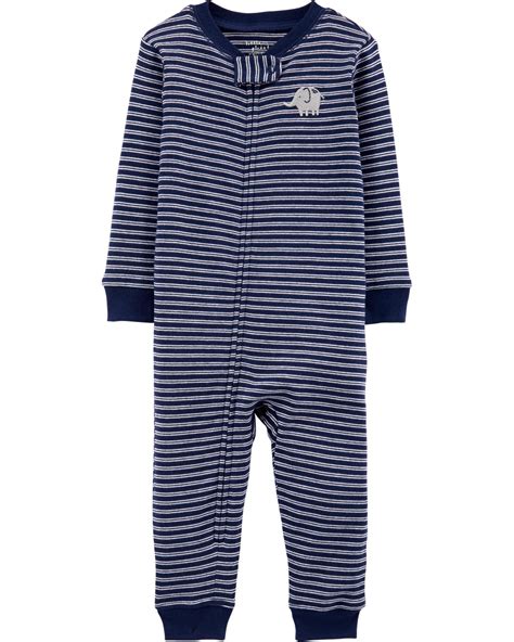 1 Piece Certified Organic Snug Fit Cotton Footless Pjs Carters Baby
