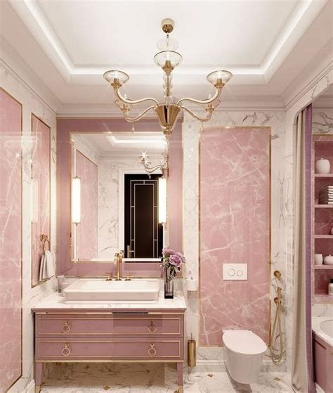 25 Glam Pink And Gold Bathroom Decor Ideas Gabiontheroofinjuly