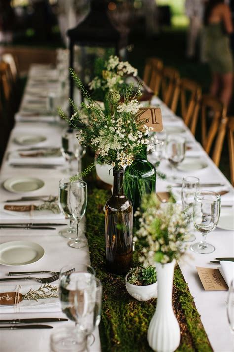 Nymph woman in a magical forest. DIY Hudson Valley Farm Wedding | Wedding table themes ...