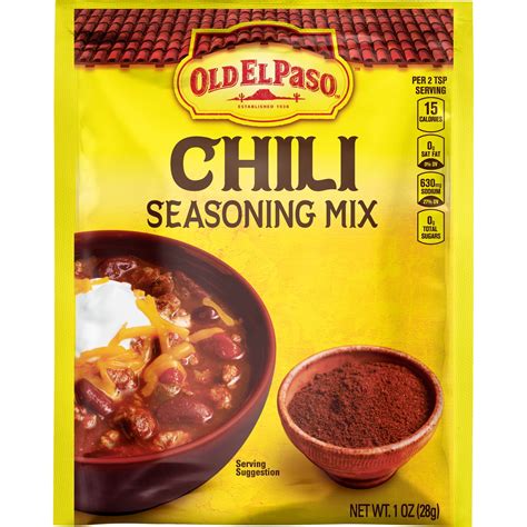 Old El Paso Chili Seasoning Mix 1 Oz Packet