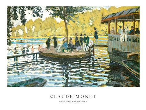 Monet Bain à La Grenouillère Poster Murellos