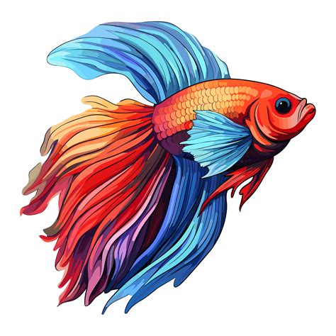 Siamese fighting fish sticker Illustrations, Betta Fish 27292386 PNG
