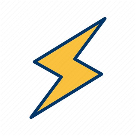 Lightning Bolt Lightning Button Icon Download On Iconfinder