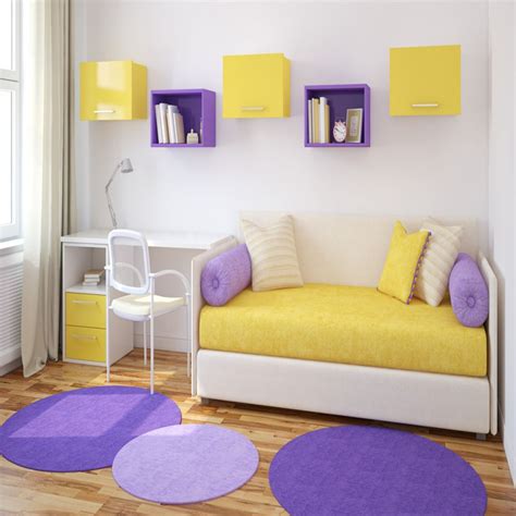 Purple And Yellow Bedrooms Tips And Photos For Decorating The Bedroom