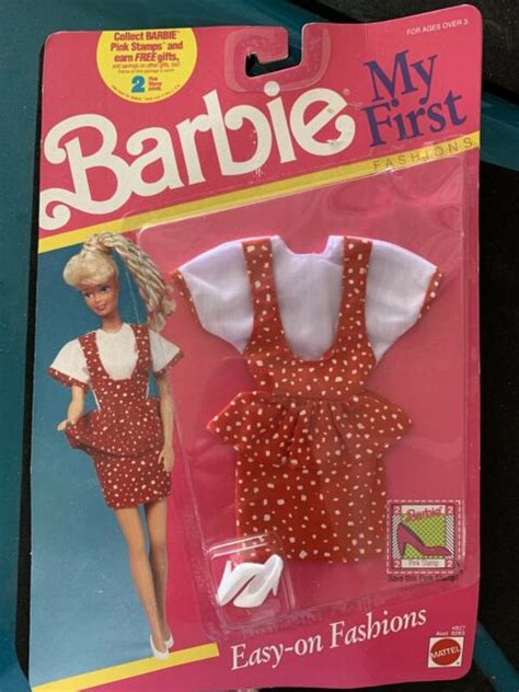 Barbie My First Fashions 4827 Never Removed From Pack 1990 Mattel Inc