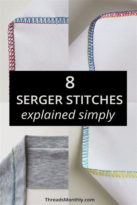 8 Serger Overlocker Stitches Explained Simply Photos Artofit