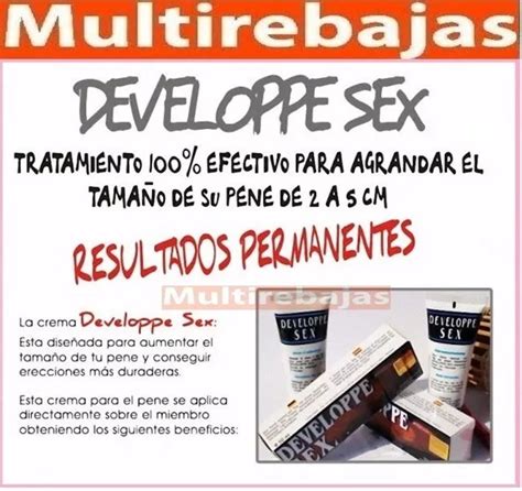 Crema Para Agrandar Y Engrosar El Pene Developpe Sex Mercado Libre