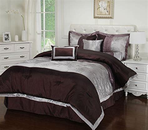 Add style and design to your bedroom. Impressions 7Piece Luxurious Comforter Set Queen Kashmir ...