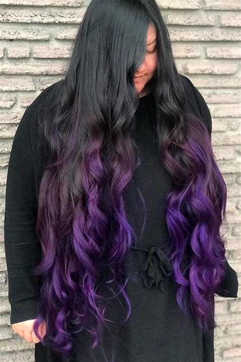 Unique Purple And Black Hair Combinations
