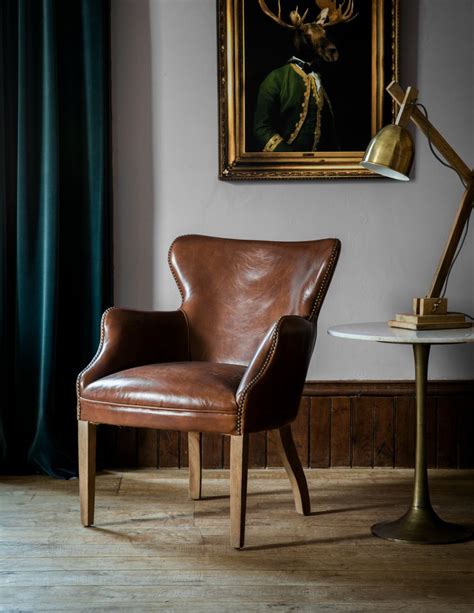 Collection by office chairs dimensions one. Havana Brown Leather Chair. Buy online now from Rose and ...