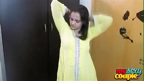 Indian Bhabhi Sonia In Yellow Shalwar Suit Getting Naked In Bedroom For