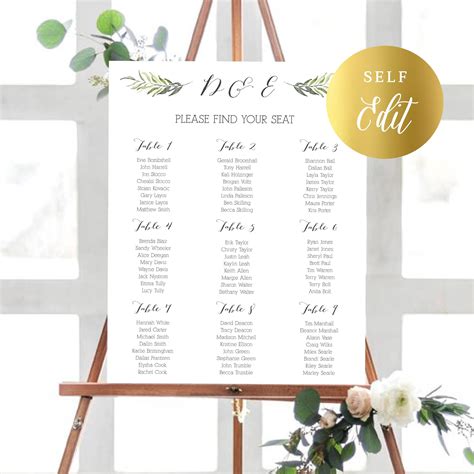 Printable Table Plan Template Web Rows Free Table Seating Plan Templates