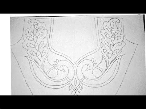 Firstly you need to import some form of artwork into the embroidery software. Latest neck design drawing kurti - YouTube | Hand work ...