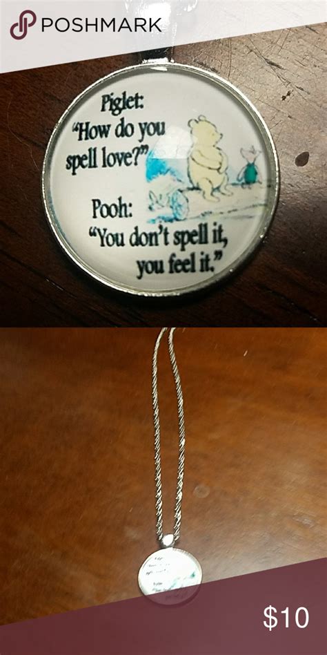 Winnie the pooh quotes are the universal quotes to go by. New Winnie the pooh quote necklace Boutique (With images ...