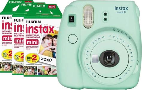 Fujifilm Instax Mini 9 Instant Film Camera Value Pack Mint Green