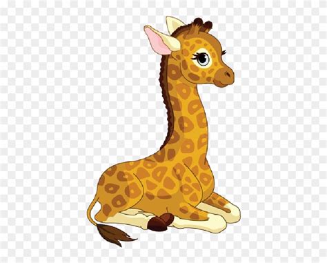 Baby Girl Giraffe Cartoon Cute Animated Giraffe Free Transparent