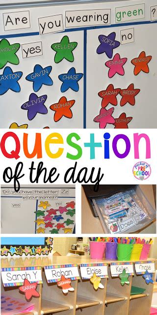 Free Printable Question Of The Day Preschool
