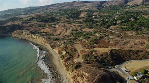 4k Stock Footage Aerial Video Of Orbiting The Point Vicente Lighthouse