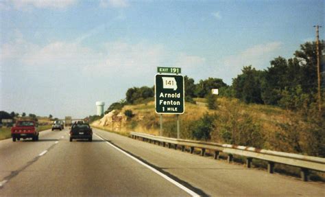 Interstate 55 North Approaches Highway 141 Exit 1991 Photograph By