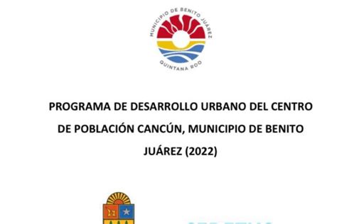 El Programa De Desarrollo Urbano Del Centro De PoblaciÓn CancÚn