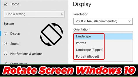 Guide How To Rotate Screen Windows 10 Easily Techinpost Youtube
